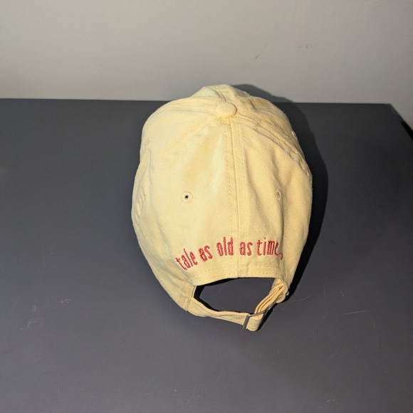 Disney Parks Yellow Adjustable Baseball Cap Hat Size Adult Beauty & The Beast - Picture 2 of 3